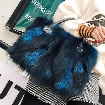 Luxury Real Fox Fur Women Handbags Luxury Real Fox Fur Women Handbags