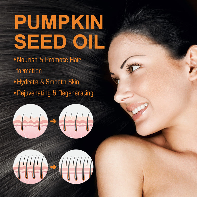 Pumpkin Seed Oil Moistens Hair Root Pumpkin Seed Oil Moistens Hair Root