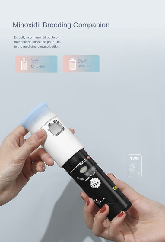 Scalp medicine device, scalp essence