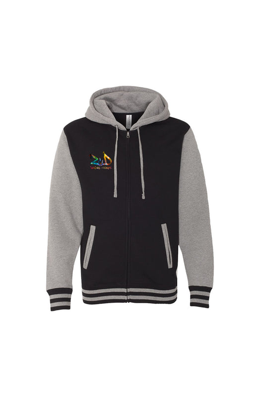 Zawles Designs UNISEX HEAVYWEIGHT VARSITY ZIP HOOD