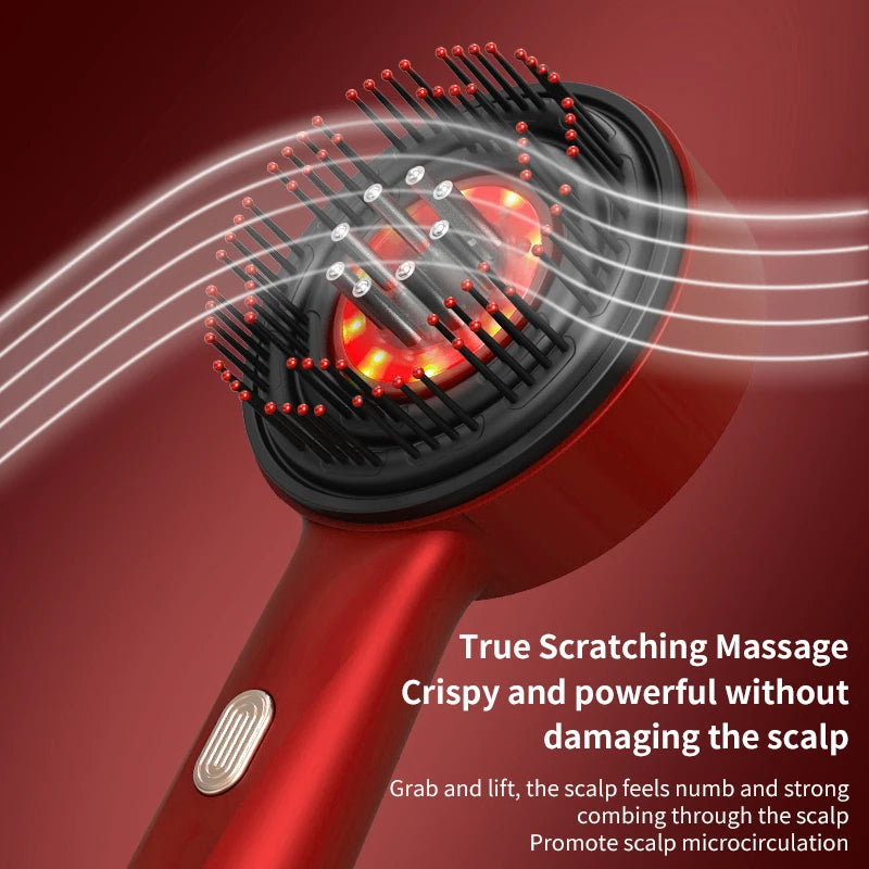 Electric Vibration Massage Comb Portable