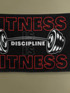 Fitness Is Discipline Is Fitness Flag