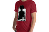 Shadowed Vigilance: LUFFY Anime Glitch Design Unisex t-shirt