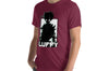 Shadowed Vigilance: LUFFY Anime Glitch Design Unisex t-shirt