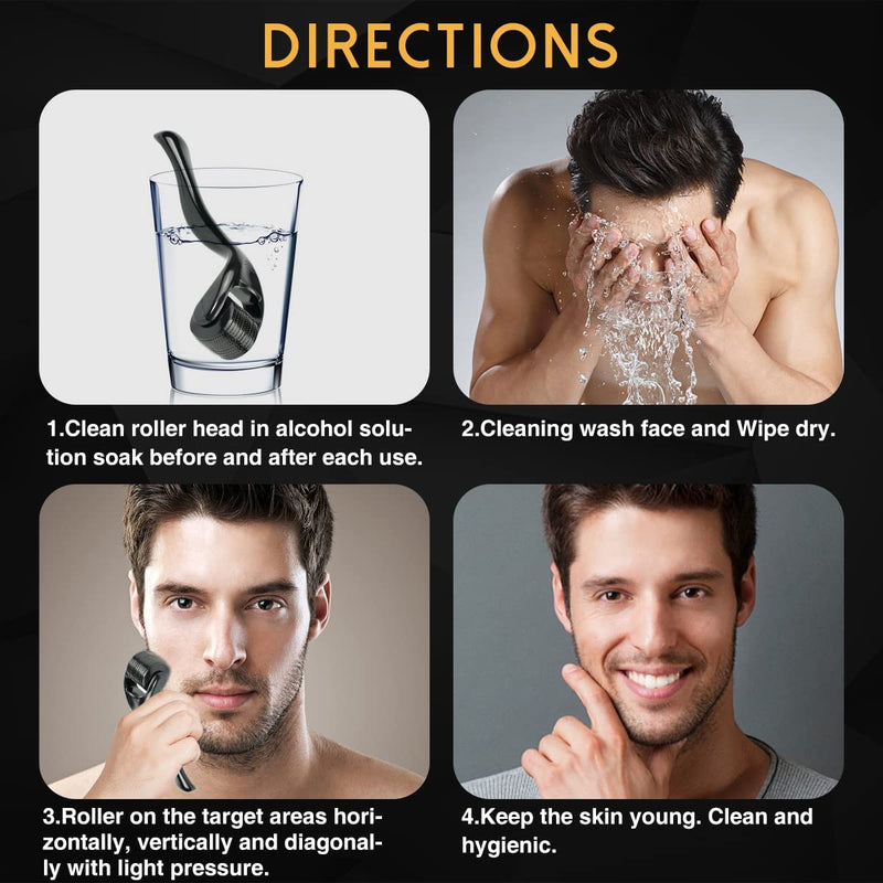 Derma Roller for Skin,Beard & Hair 0.2mm,0.25mm, 0.3mm